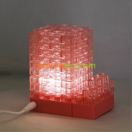 Customization Gattola 3-In-1 Small Brick Pen Holder, With Light Effect Corporate Gifts