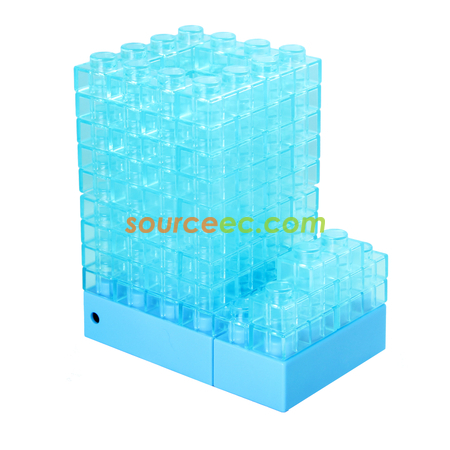 Customization Gattola 3-In-1 Small Brick Pen Holder, With Light Effect Corporate Gifts