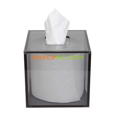 Customization Acrylic Tissue Box 126x126x120MM Corporate Gifts