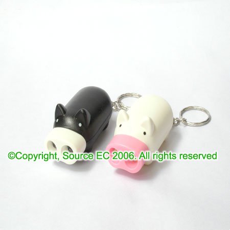 Customization Small Pig Light Keychain Corporate Gifts