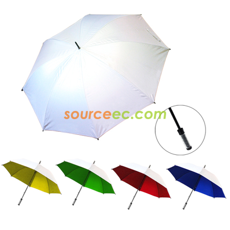 30" Manual Silver Coated Umbrella