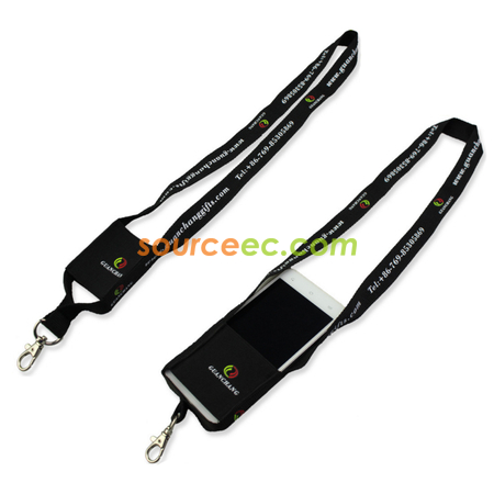 Customization Recycled Lanyard with Phone Pouch Corporate Gifts