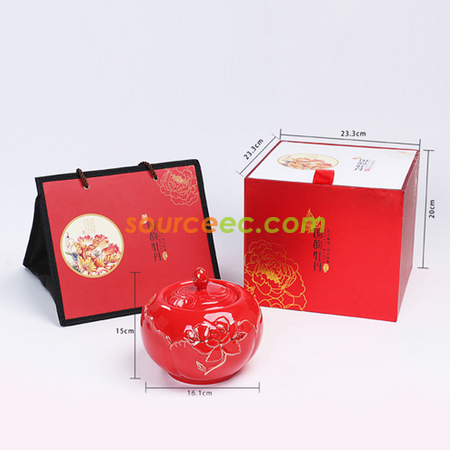 Customization Ceramic Tea Canister Corporate Gifts
