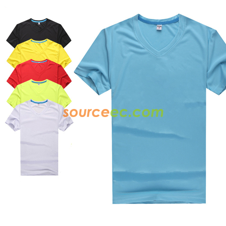 Quick-dry V-neck T-shirt 
