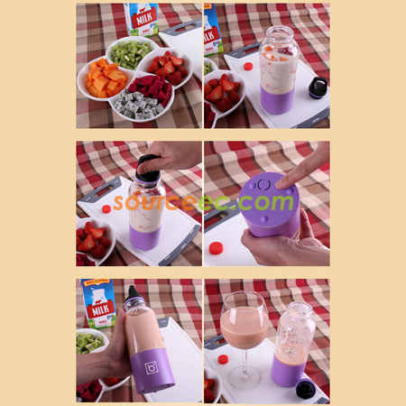 Customization 500ML Multi-Function Portable USB Charging Juice Cup Corporate Gifts