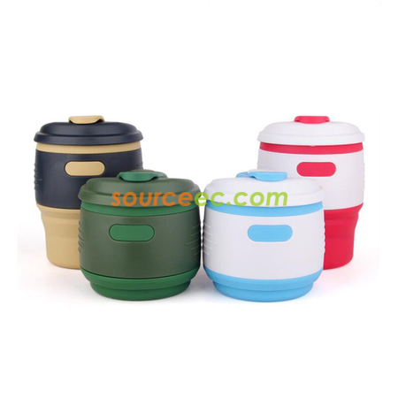 Customization 350ML Silicone Collapsible Coffee Cup Corporate Gifts