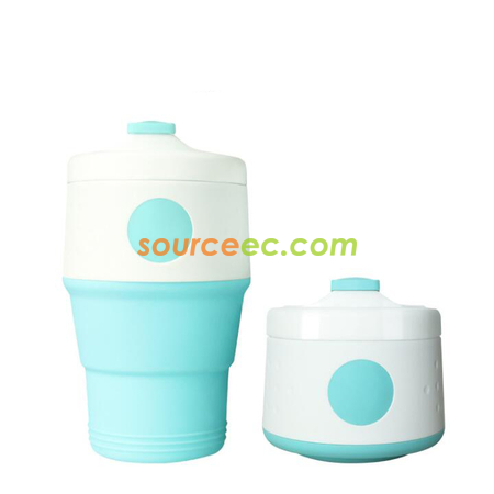 Customization 350ML Silicone Collapsible Coffee Cup Corporate Gifts