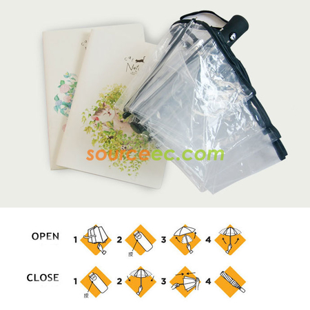 Customization Transparent Folding Umbrella Corporate Gifts
