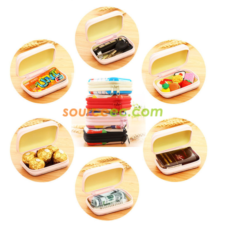Customization Tin Plate Zipper Coin Purse Corporate Gifts