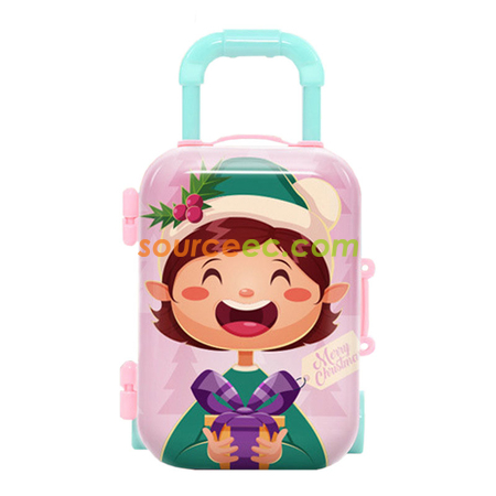 Customization Luggage-shape Tinplate Storage Box Corporate Gifts