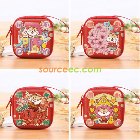 Customization Tin Plate Zipper Coin Purse Corporate Gifts