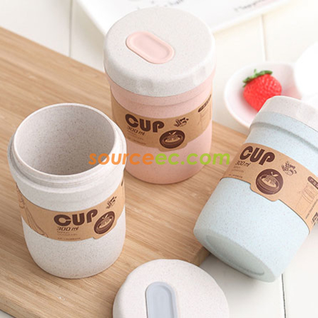 Customization 300ML Wheat Straw Soup Cup Corporate Gifts