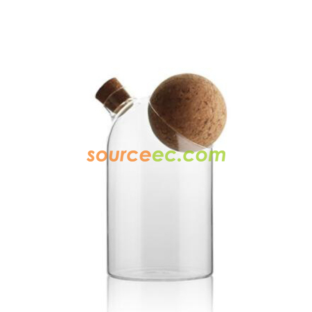 Customization Glass Sealed Jar With Cork Stopper Corporate Gifts