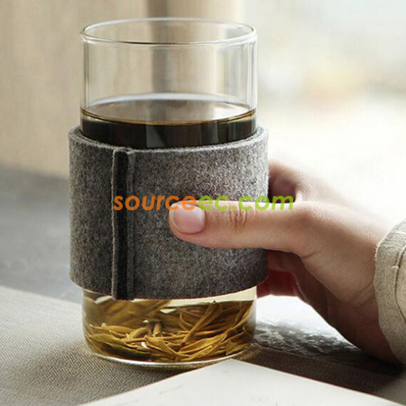 Customization Felt Heat Insulation Cup Cover Corporate Gifts