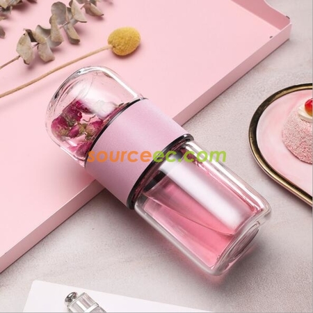 Customization Double Layer Tea Glass Corporate Gifts