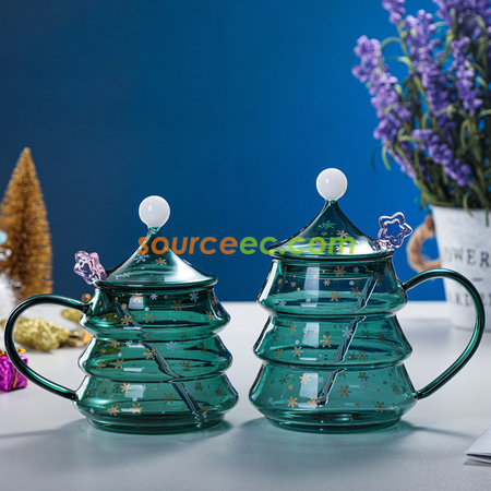 Customization Christmas Tree Glass Corporate Gifts