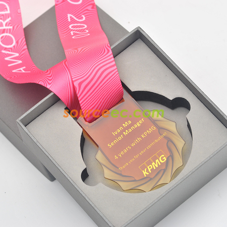 Customization Glass Medal Corporate Gifts