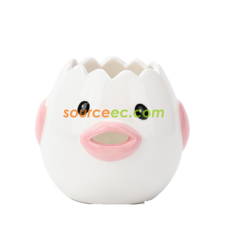 Customization Cute Cartoon Ceramic Egg Divider Corporate Gifts