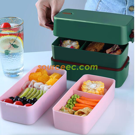 Customization Double Layer Japanese Bento Box Corporate Gifts