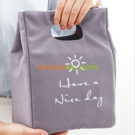 Customization Canvas Portable Cooler Bag Corporate Gifts