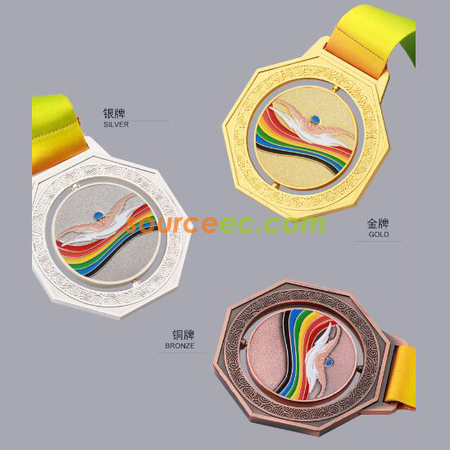 Customization Rotating swimming Medal Corporate Gifts