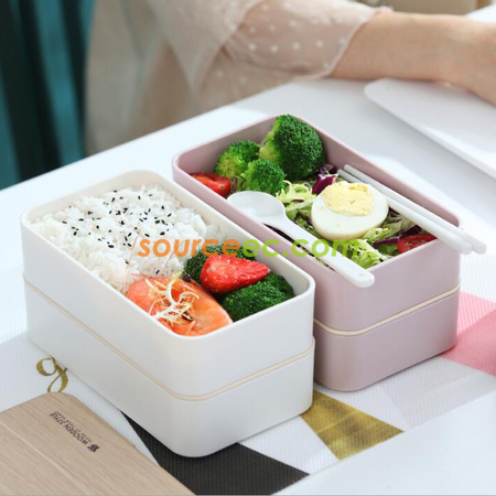 Customization Double layer Bento Box Corporate Gifts