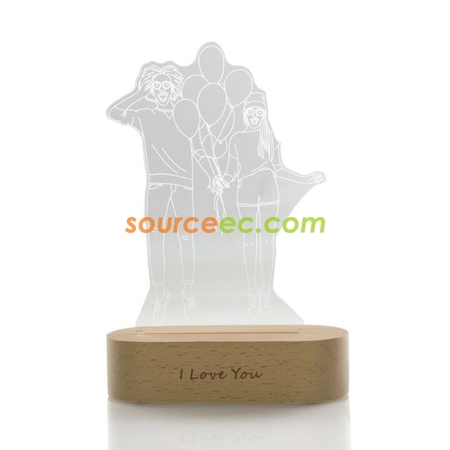 Customization 3D Photo Frame LED Night  Corporate Gifts