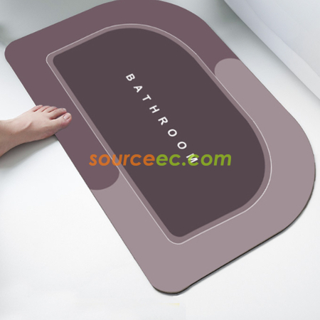 Customization Diatomaceous Earth Absorbent Fast Drying Bath Mat Corporate Gifts