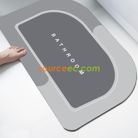 Customization Diatomaceous Earth Absorbent Fast Drying Bath Mat Corporate Gifts