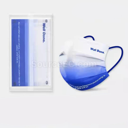 Customization Klein Blue Disposable Face Mask Corporate Gifts