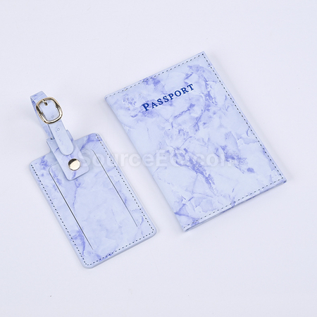 Customization PU Luggage Tag and Passport Case Gift Set Corporate Gifts