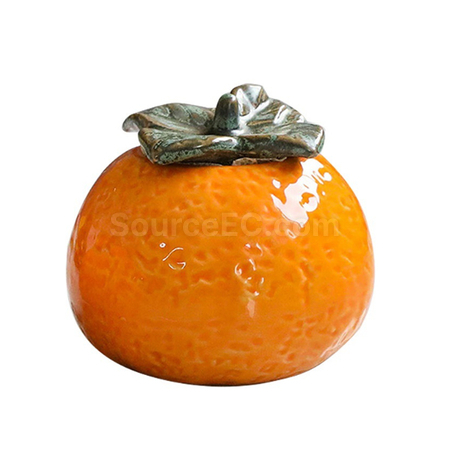 Customization Orange Ceramic Jar Corporate Gifts