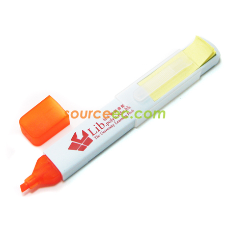 Highlighter Pen With Memo Pad