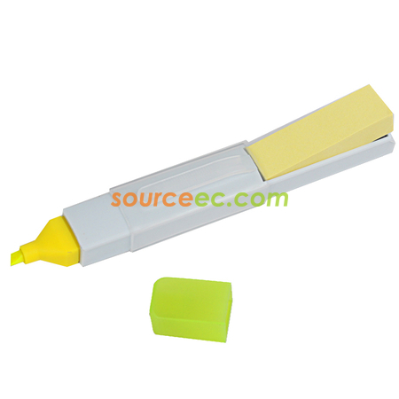 Customization Highlighter Pen With Memo Pad Corporate Gifts