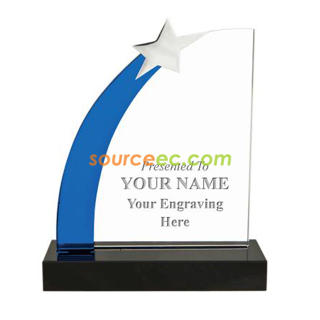 Customization Black Label Crystal Awards Corporate Gifts