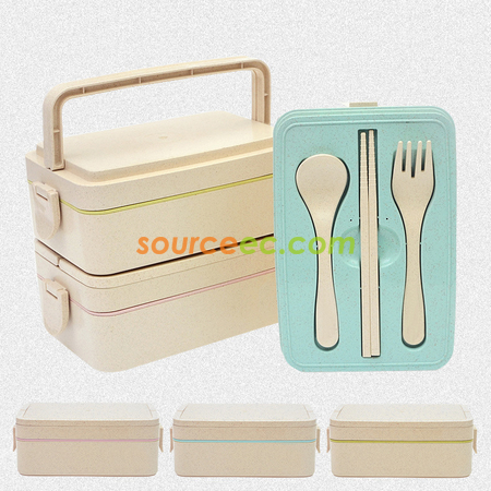 Customization 300ML Wheat Straw Lunchbox Corporate Gifts
