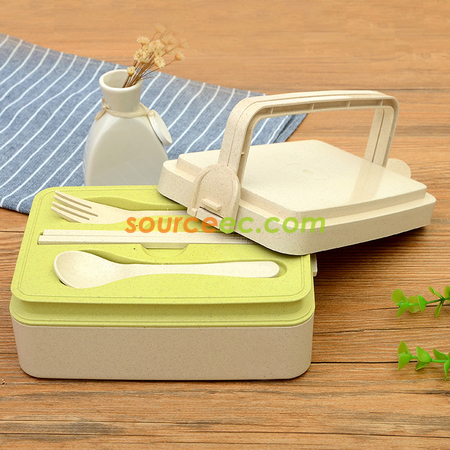 Customization 300ML Wheat Straw Lunchbox Corporate Gifts
