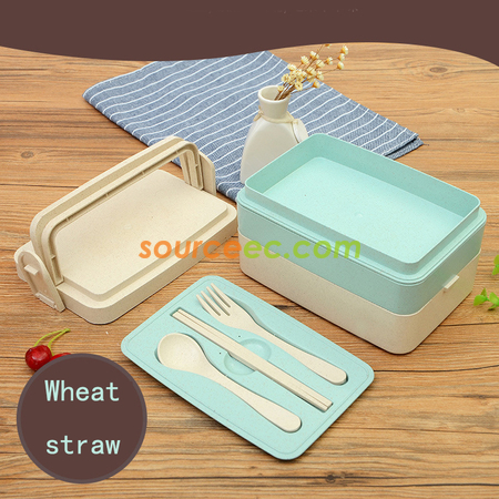 Customization 300ML Wheat Straw Lunchbox Corporate Gifts
