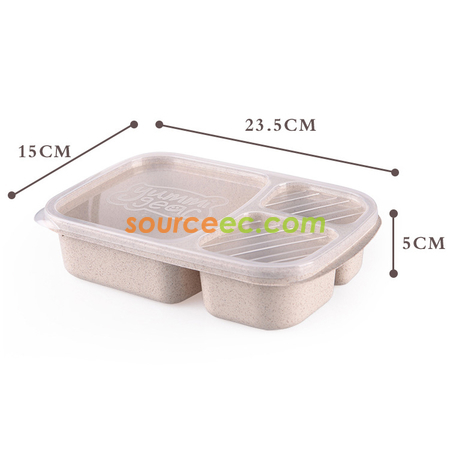 Customization Wheat Straw Lunchbox Corporate Gifts