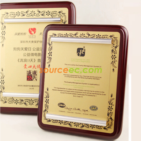 Customization Wooden Plaque Corporate Gifts