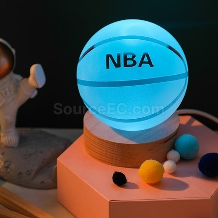 Customization 3D Engraved USB Colorful Crystal Ball Light Corporate Gifts