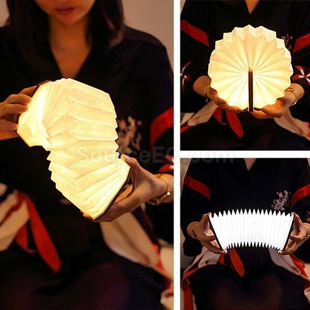 Customization Rechargeable Wooden Organ LED Light Corporate Gifts