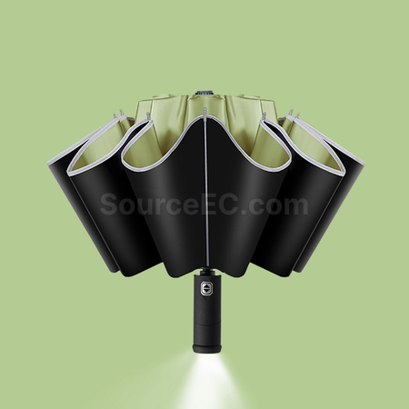 LED Light Reverse Automatic Umbrella