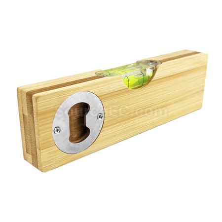 Customization Spirt Bamboo Bottle Opener Leveller Corporate Gifts