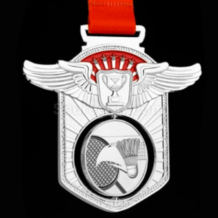 Customization Badminton Hollow Rotating Medal Corporate Gifts
