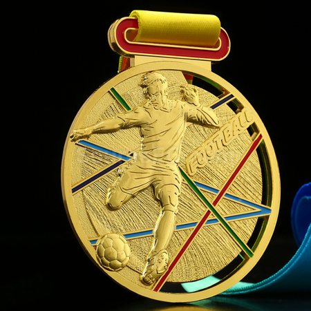 Football Metal Medal