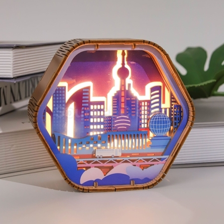Customization Wood Carving Lamp Corporate Gifts