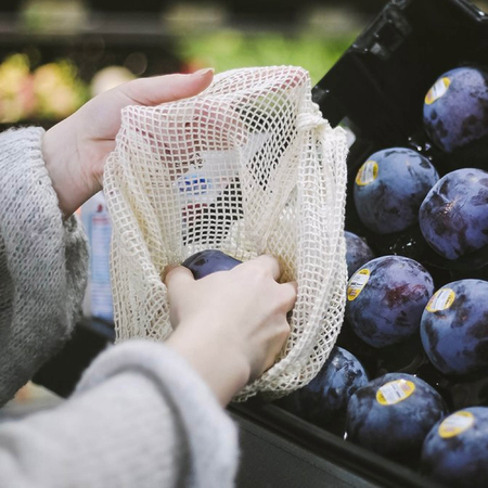 Customization Cuban Cotton Mesh Produce Bag Corporate Gifts