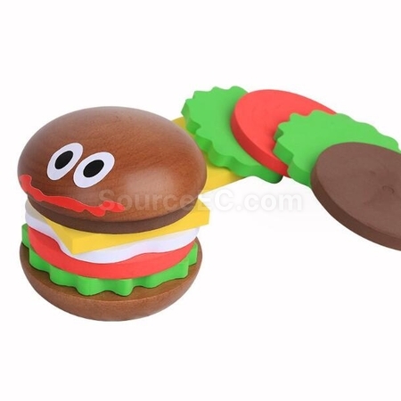 Customization Wooden Hamburger Coaster Corporate Gifts
