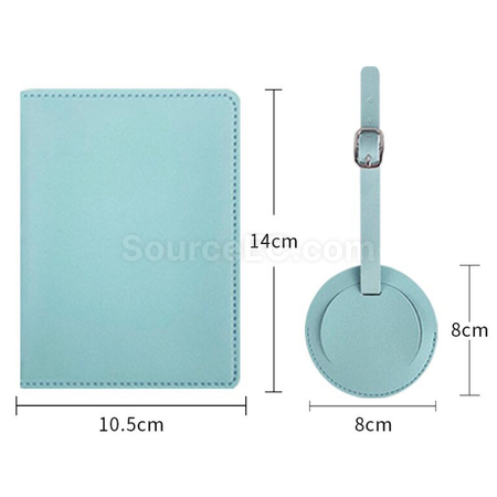Customization PU Luggage Tag and Passport Case Gift Set Corporate Gifts